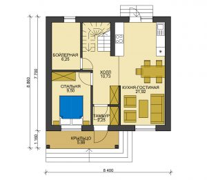 Каркасный дом БСУ-КД 29 Каркасный дом БСУ-КД 29