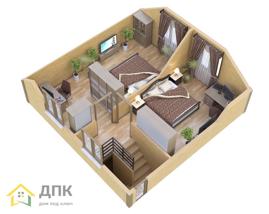Каркасный дом БСУ-КД 12 Каркасный дом БСУ-КД 12