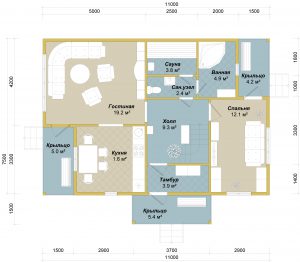Каркасный дом БСУ-КД 21 Каркасный дом БСУ-КД 21