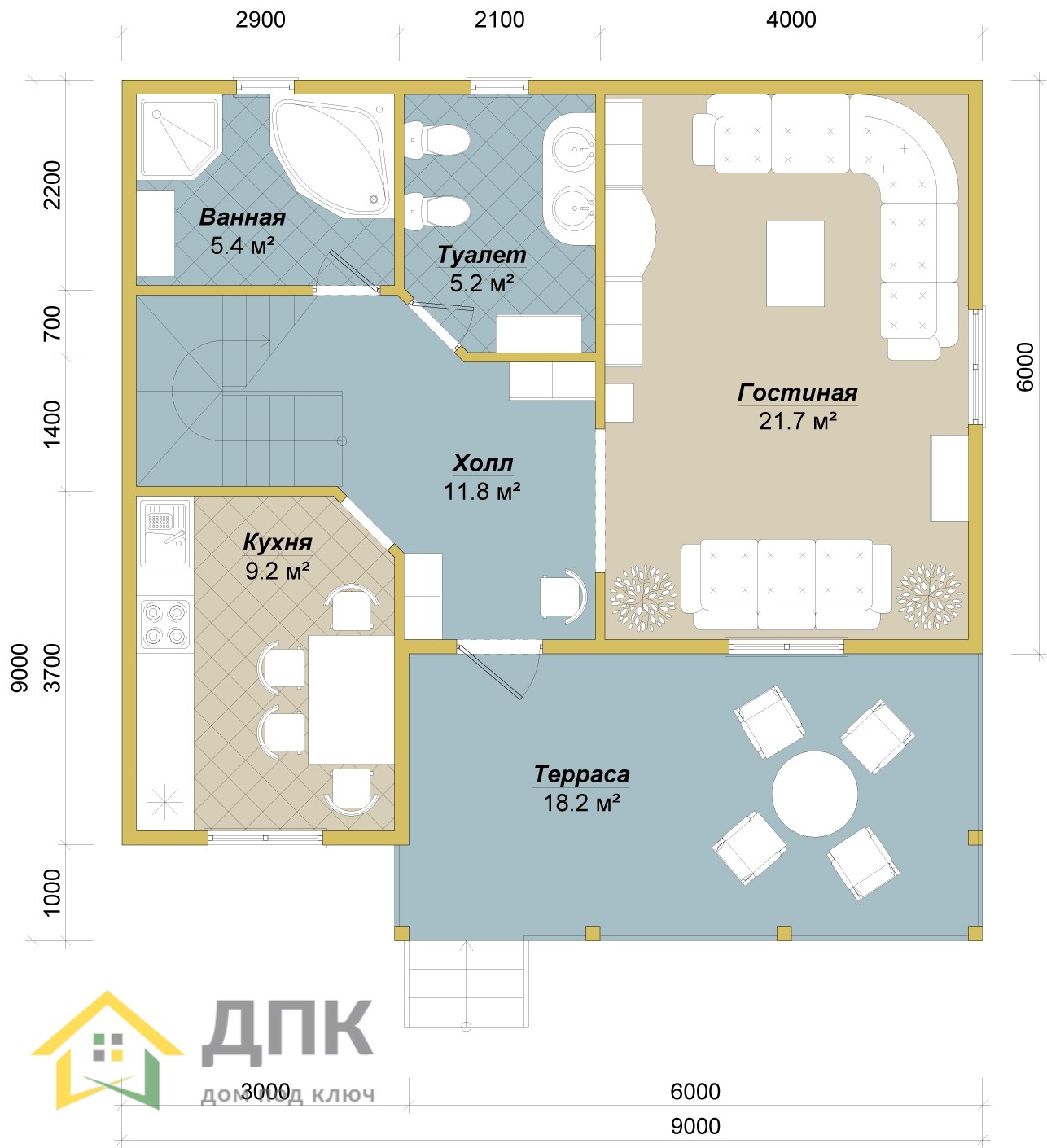 Каркасный дом БСУ-КД 24 Каркасный дом БСУ-КД 24